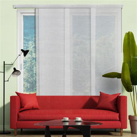 Chicology Deluxe Adjustable Sliding Panel / Cut to Length, Curtain Drape Vertical Blind, Sheer ...