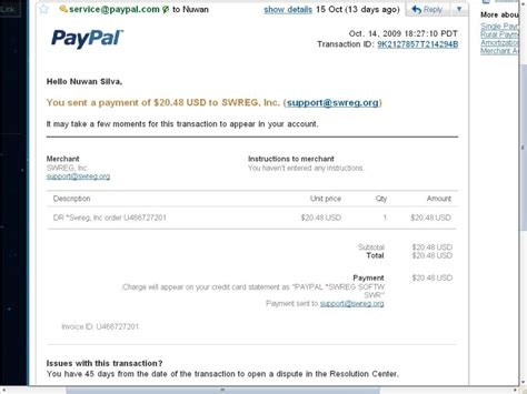 Paypal Payment Invoice | Invoice Template Ideas