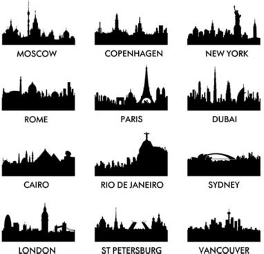 Paris Silhouette Vector at Vectorified.com | Collection of Paris Silhouette Vector free for ...