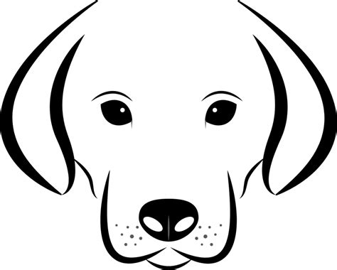 Dog Head White · Free vector graphic on Pixabay