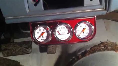 Aftermarket gauges installed -not all hooked up - YouTube