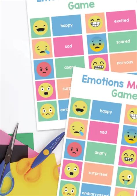 Emotions Matching Game Printable Ideas - Powerful Mothering