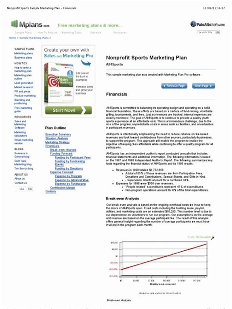 20 Nonprofit Marketing Plan Template