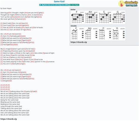 Chord: Same God - Sean Hayes - tab, song lyric, sheet, guitar, ukulele ...