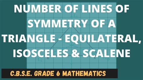 How Many Lines Of Symmetry Isosceles Triangle