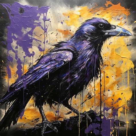 Premium AI Image | an abstract oil painting of the Baltimore Ravens 1