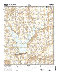 Aquilla Lake Topo Map in Hill County, Texas