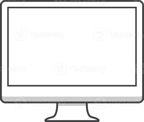 Computer outline isolated 17259090 PNG