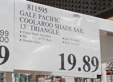 Gale Pacific Coolaroo Shade Sail (13 ft Triangle) | Costco Weekender