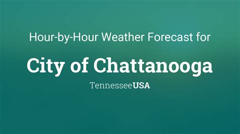 Hourly forecast for City of Chattanooga, Tennessee, USA