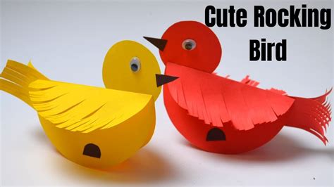 Easy to make Bird / Cute bird making / Paper craft / Home decor ideas ...