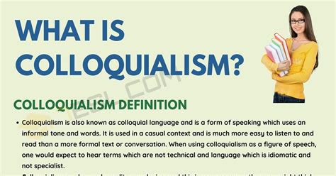 Colloquialism: Definition and Useful Examples of Colloquialism • 7ESL