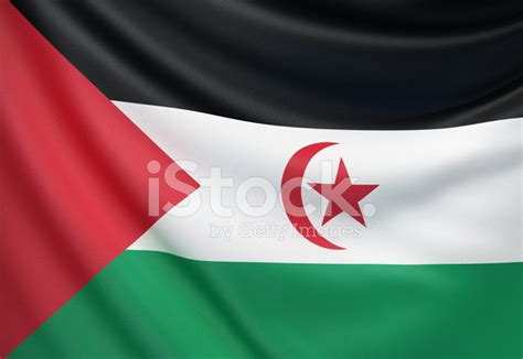 Flag Of Sahrawi Arab Democratic Republic Stock Photo | Royalty-Free ...