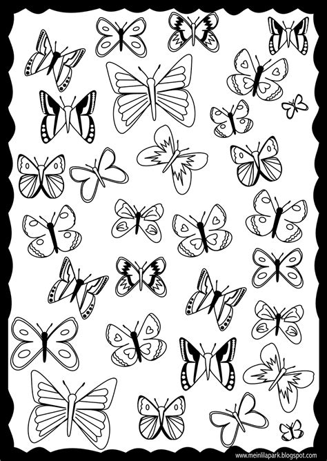 Free printable butterfly coloring page - ausdruckbare Ausmalseite ...