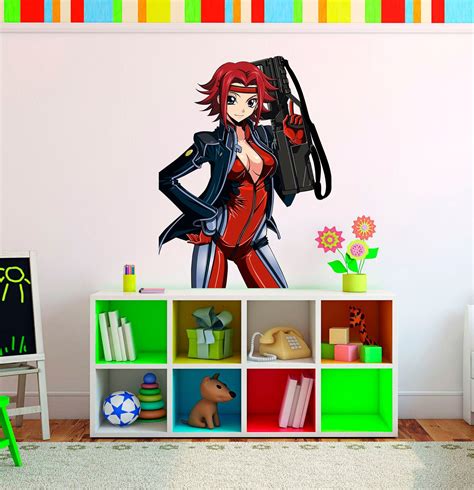 Anime Wall Decor Anime Sticker Anime Decal - Etsy