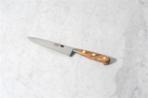 Sabatier 6" Chef's Knife Carbon Steel with Olivewood Handle – Flotsam ...