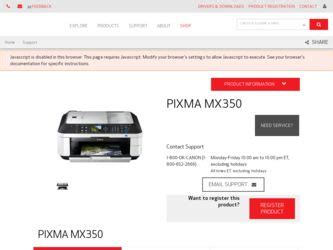 Canon PIXMA MX350 Driver and Firmware Downloads