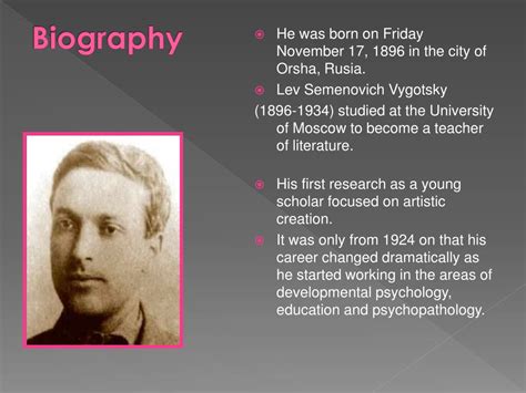 PPT - Lev Vygotsky PowerPoint Presentation, free download - ID:3524254