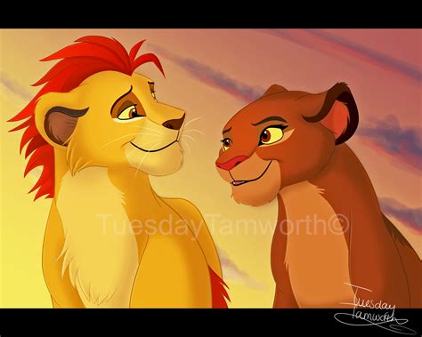 Kion and Rani by TuesdayTamworth on DeviantArt | Lion king fan art, Lion king drawings, Lion ...