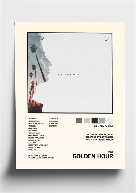 Kygo 'Golden Hour' Album Art Tracklist Poster – The Indie Planet