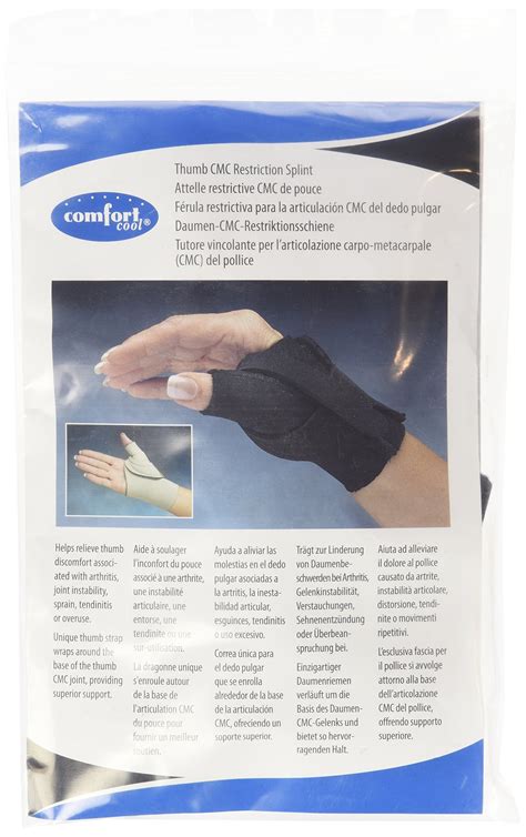 comfort cool arthritis thumb splint-black-medium-right - Walmart.com