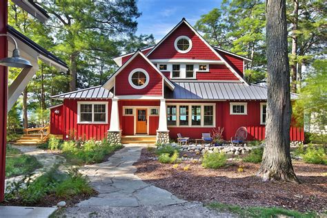 A Cottage Painted Red - Interiors By Color