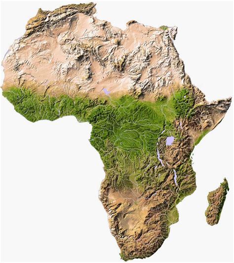 Africa Physical Map - Free Printable Maps