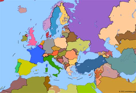 Europe Today | Historical Atlas of Europe (15 January 2021) | Omniatlas