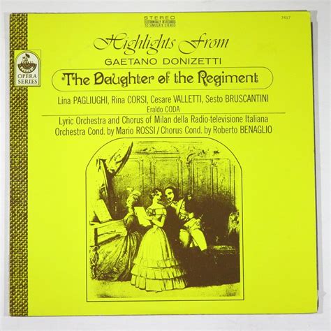 Donizetti - Highlights From Gaetano Donizetti: The Daughter of the ...