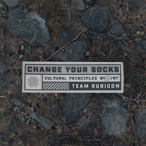 Team Rubicon Change Your Socks Patch