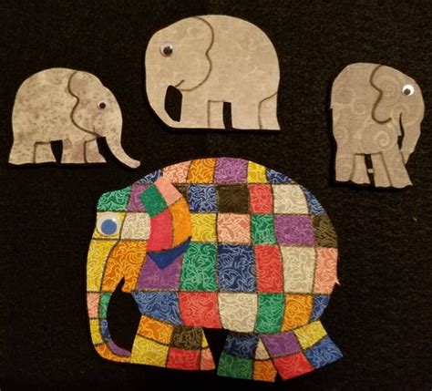 Elmer the Patchwork Elephant Flannel Story