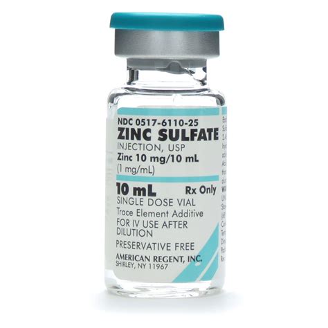 Zinc Sulfate Trace Element, SDV, Vial | McGuff Medical Products