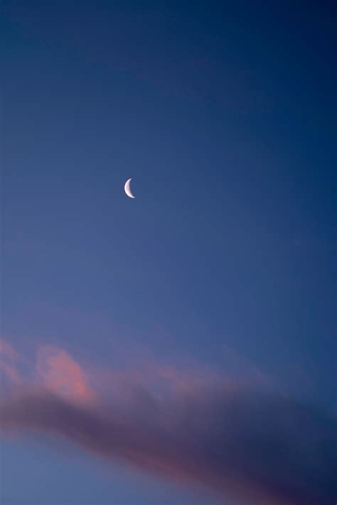 Crescent Moon in Night Sky · Free Stock Photo