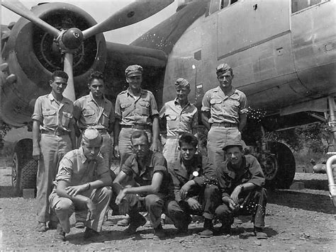 Crew Posed by Their B-25 Mitchell | World War Photos