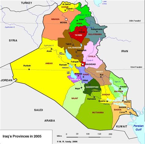 Iraq - Provinces Map - US - Iraq War - ProCon.org