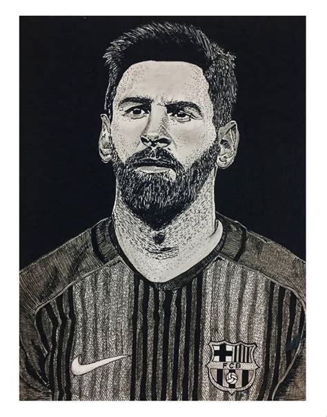 Lionel Messi Drawing by Akash Bhisikar | Saatchi Art