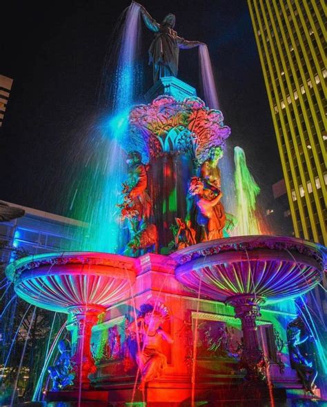 Fountain Square downtown Cincinnati Blink Festival | Fountain square, Downtown cincinnati ...