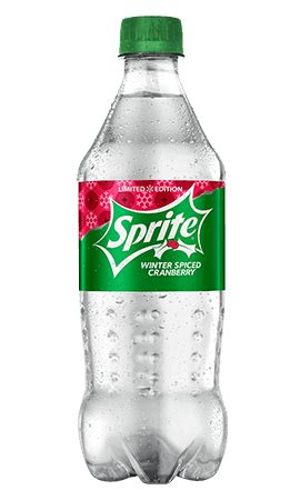 Limited Edition Sprite Winter Spiced Cranberry Bottle