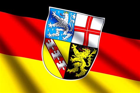 Saarland Germany Flag Illustration Stock Illustration - Illustration of design, background ...