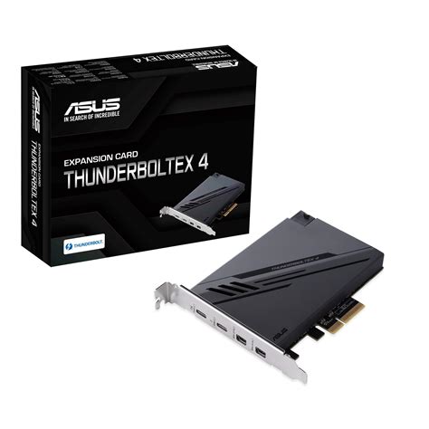 ASUS ThunderboltEX 4 with Intel® Thunderbolt™ 4 JHL 8540 Controller, 2 USB Type-C Ports, up to ...