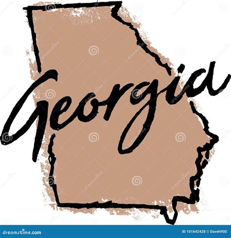 Georgia(USA) Map Stock Image | CartoonDealer.com #6685981