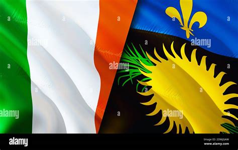 Ireland guadeloupe flag hi-res stock photography and images - Alamy