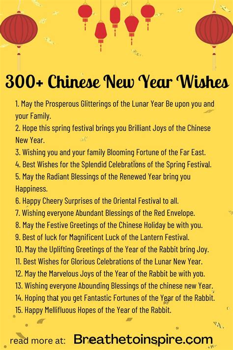 300 Chinese New Year Wishes, And Greetings For This Lunar And Spring ...