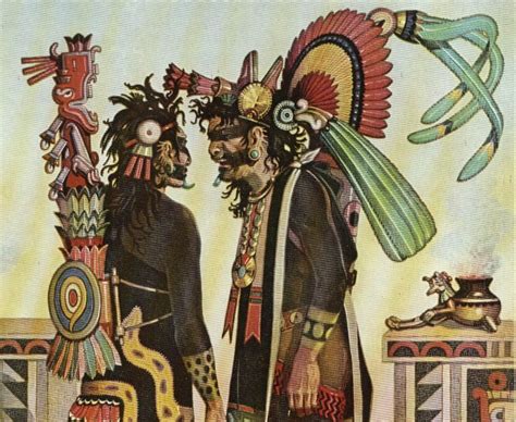 Aztec priests. | Aztec art, Aztec civilization, Aztec culture