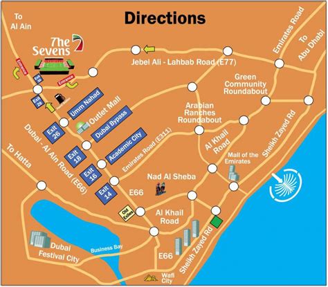 Dubai rugby Sevens location map - Rugby Sevens Dubai location map ...