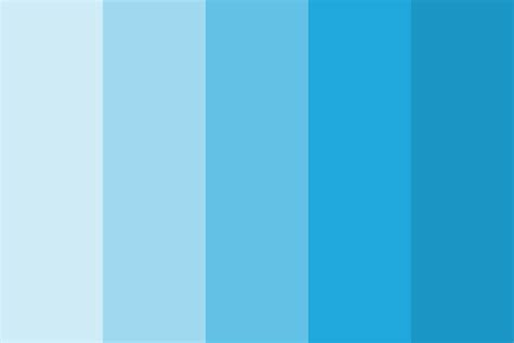 Sky blue color shades Color Palette