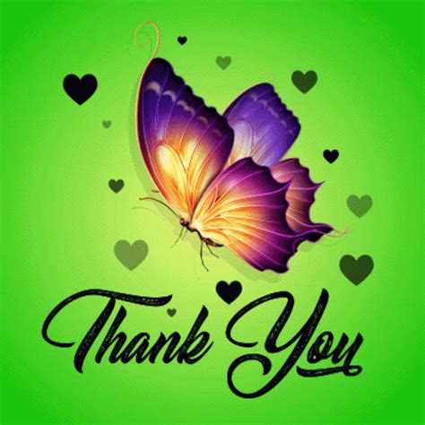 Thank You Butterfly GIF - Thank You Butterfly Hearts - Discover & Share GIFs