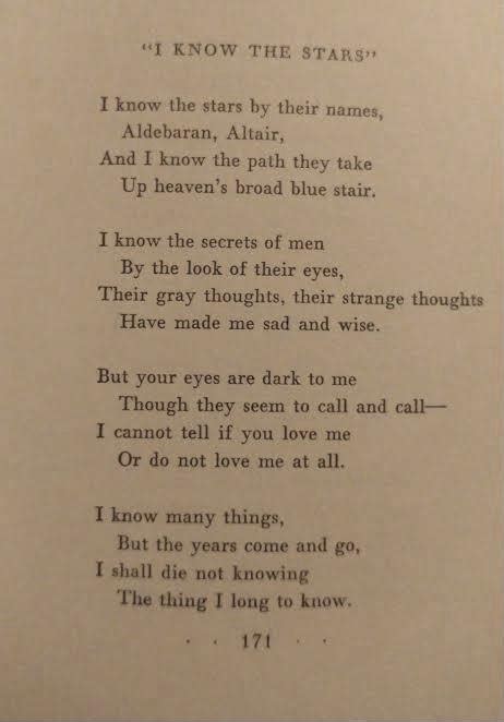 [POEM] I Know the Stars by Sara Teasdale : r/Poetry