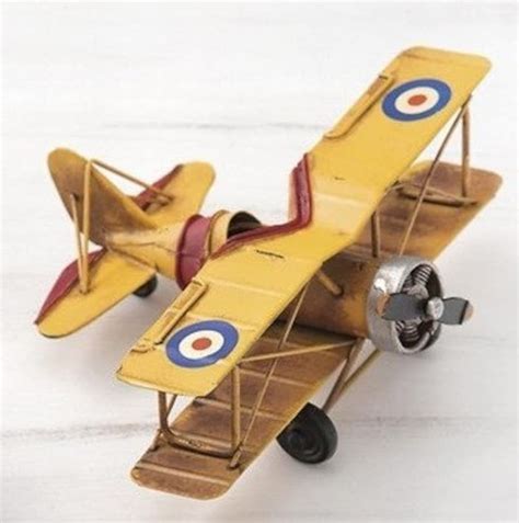 Vintage Metal Antique Airplane, in 3 Colors, Retro Collectible Toy ...