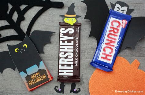 Fun Halloween Candy Bar Wrappers Printable